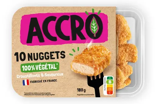 Nuggets Végétaux Surgelés (5kg) - ACCRO | Foodservice 